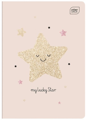 INTERPRINT NOTEBOOK A5-16 DVOJFAREBNÁ RIADKA - Glitter Girl - STAR