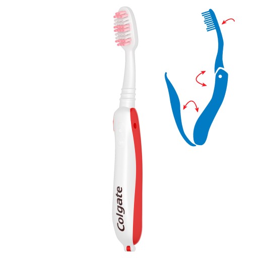 Skladacia zubná kefka COLGATE TRAVEL SOFT + ZDARMA