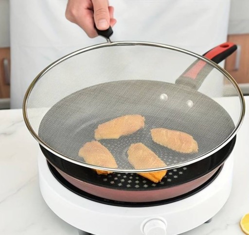 Pokrývka na panvicu proti striekaniu 24 cm Čisté kuchynské sitko