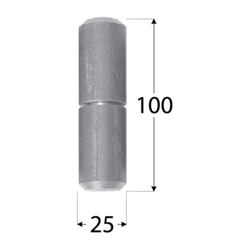SÚSTRENÝ PÁNT FI 25 PRE BRÁNY ZVÁRANÝ 2 ks