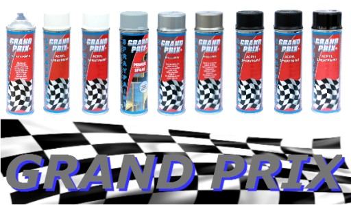 GRAND PRIX Auto lak v spreji, lesklá biela 500