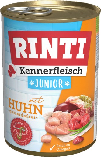 Rinti Kennerfleisch Junior chicken 400g mokré krmivo pre šteňatá