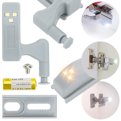 Výklopná šatníková lampa, svetelné osvetlenie