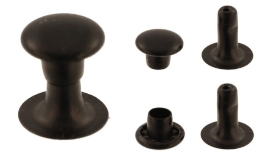 Krajčírsky nit N4 8,8x8mm Krytky nitov 50ks ČIERNA