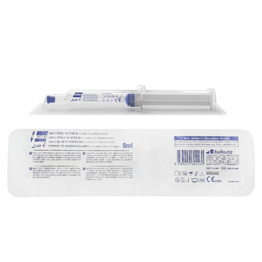 Konix Lido C ANESTETIZUJÚCI GÉL NA KATETERIZÁCIU, STERILNÝ, 2% lidokaín 6ml
