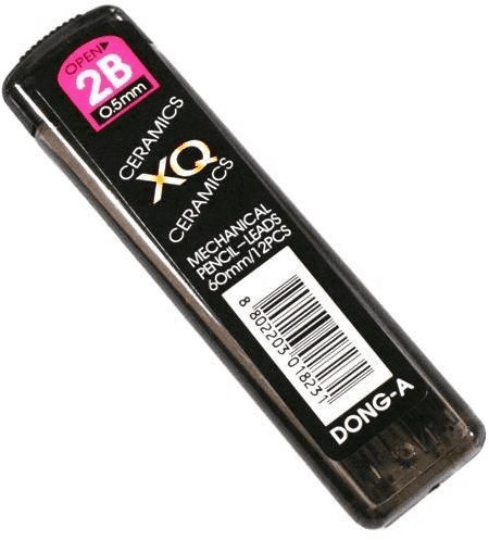 Tuhy pre mechanickú ceruzku XQ 0,5mm 2B DONG-
