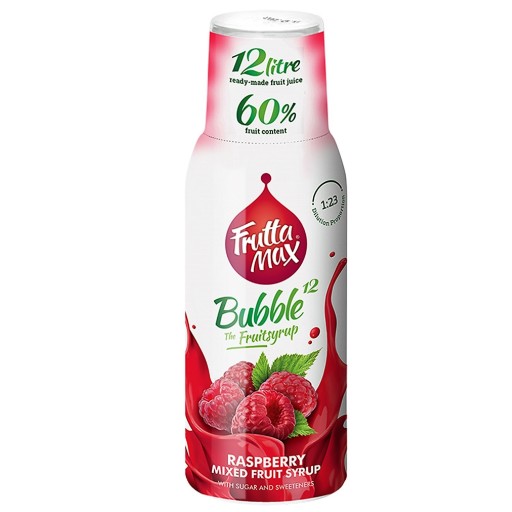 Sirup na sódu FruttaMax RASPBERRY karbonizátor 500 ml na 12 LITROV