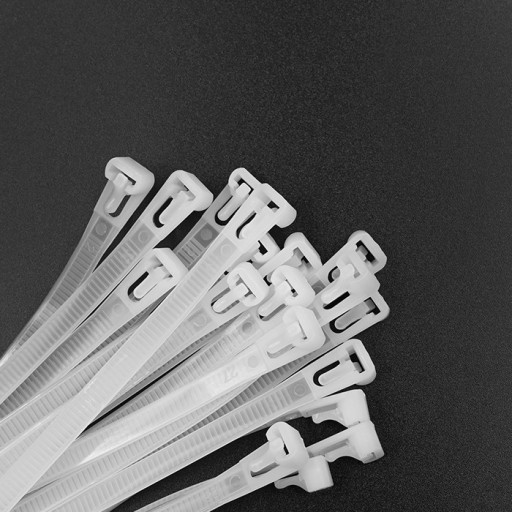 Qoltec Opätovne použiteľné sťahovacie pásky/sťahovacie pásky | 7,2*250mm | Nylon66 UV