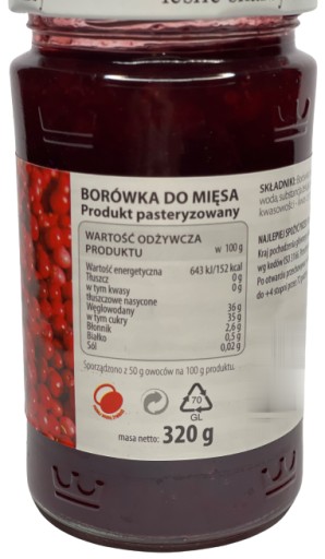 HORSKÉ ČUČORICE NA MÄSO A SYR 320g Leśne Skarby - Vysoká kvalita