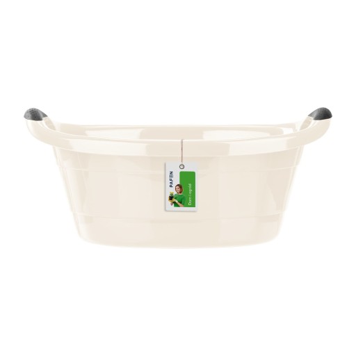 14L oválna misa na bielizeň, 50cm, béžová
