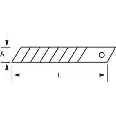 Odlamovacie čepele 18mm 10 kusov BAHCO