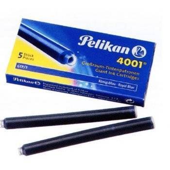 PELIKAN DLHÉ MODRÉ NÁPLNE. 5KS