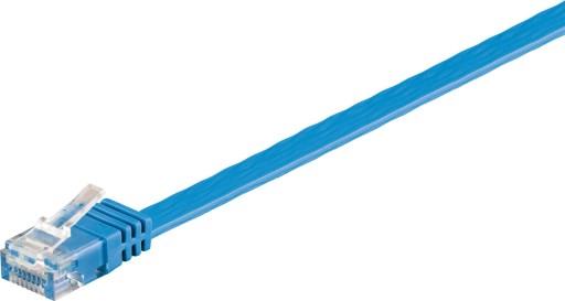 CAT6 U/UTP plochý sieťový kábel, modrý 1,5 m