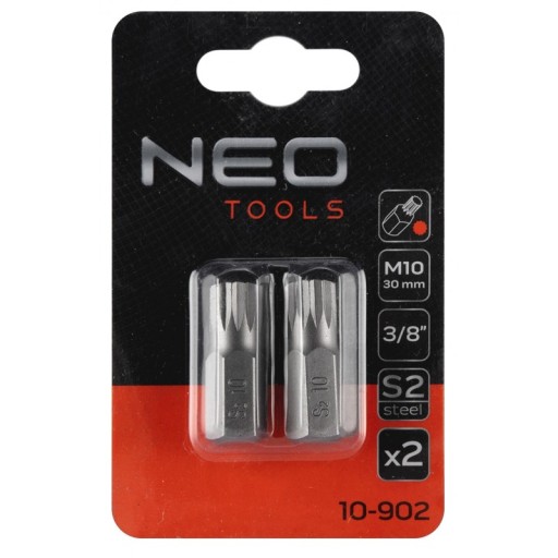 Hrot drážkovaný M10 x 30 mm, S2 x 2 ks. NEO 10-902