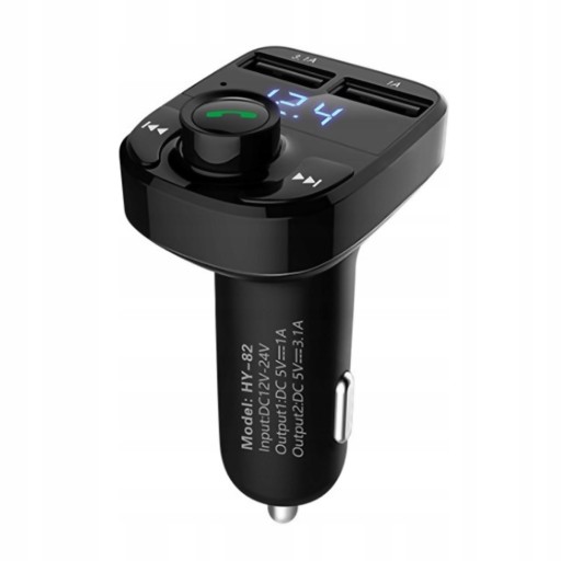 FM VYSIELAČ BLUETOOTH 5.0 NABÍJAČKA 2xUSB 12/24V
