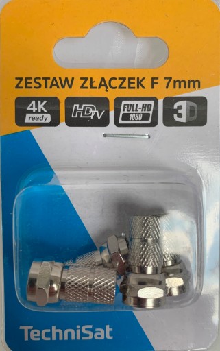 Sada konektorov 4 x F 7, blister