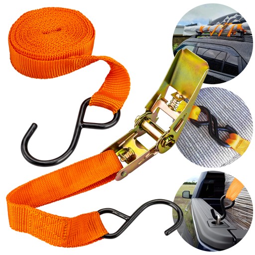 Transportný pás s napínačom 4m/25mm Uťahovanie batožiny 25mm x 4m