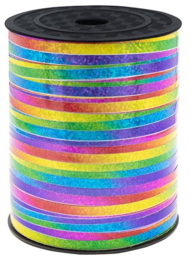 Viacfarebná dúhová holografická stuha 5mm/225m