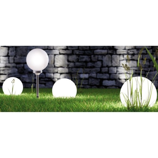 SOLÁRNA LAMPA MLIEČNA GUĽA 15X44CM