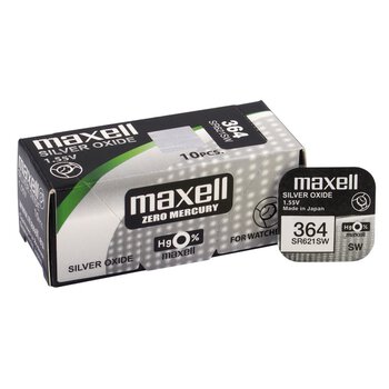 STRIEBORNÁ BATÉRIA MINI MAXELL 364 / SR621SW / SR60