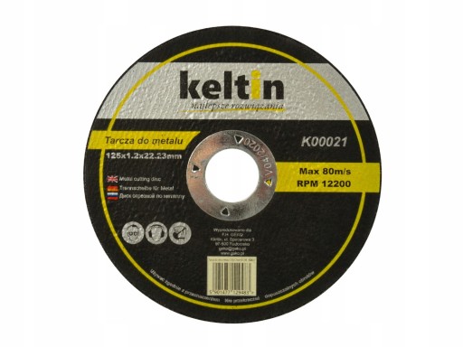Keltin K00021 kovový kotúč 125x22,2mm