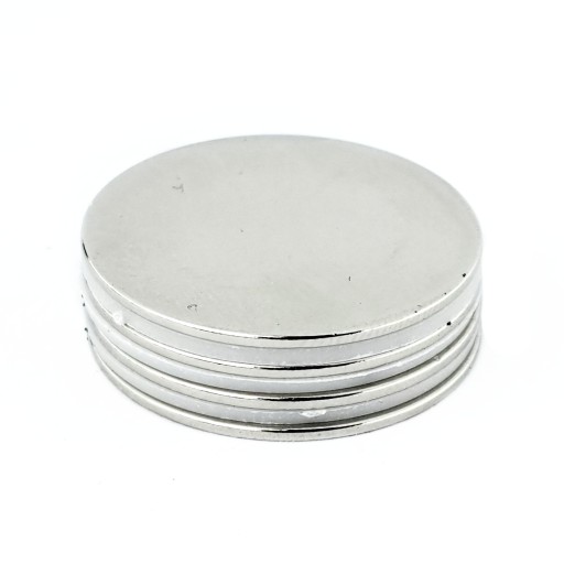 VALEC NEODYMIOVÝ MAGNET 25x1 N38 SADA 4 ks