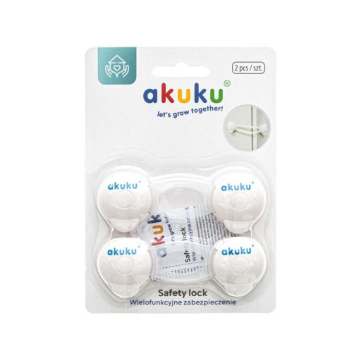 AKUKU MULTIFUNKČNÉ ZABEZPEČENIE SKRINÍKOV A ZÁSUVKOV ZÁMKY 10CM 2KS