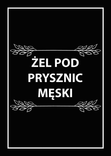 Nálepky na fľaše, kozmetika, Čierna 17 ks.
