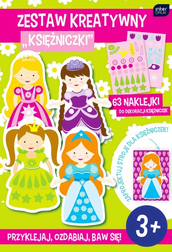 KREATÍVNA SÚPRAVA NA HRANIE S NÁLEPKAMI NÁLEPKY PRINCEZNY NA ZOSTAVENIE