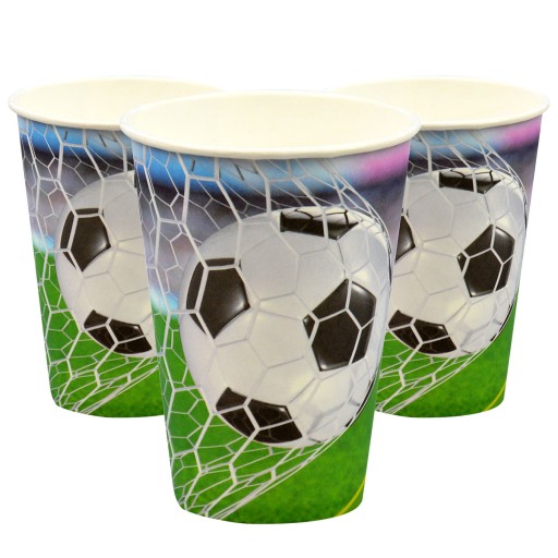 Papierové poháre na futbal, 8 kusov