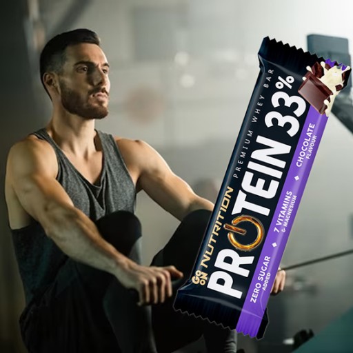 NUTRITION GO ON PROTEIN BAR 33% 50g WPC PROTEIN IZOLÁT BEZ CUKRU