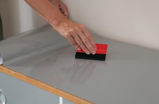 Fólia na nábytkový pultový stôl Grey Gloss 45x100cm DIY