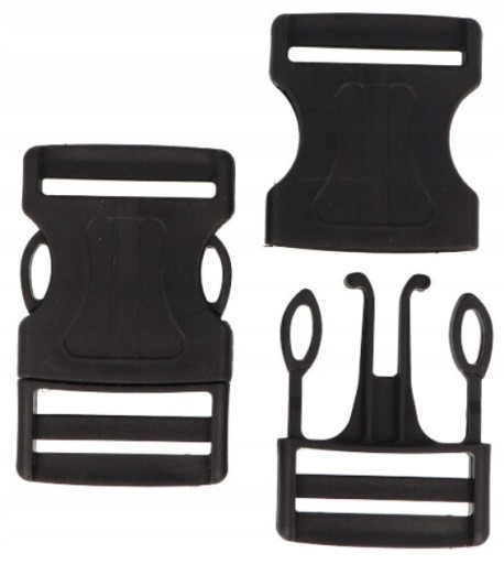 Plastová spona na opasok 4cm 40mm - 6 ks