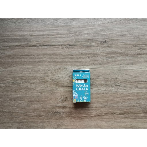 Apli Kids WHITE TABULE CHALK 10 ks NÁKRES