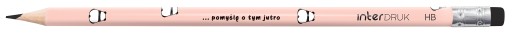3x Ceruzka s gumou sweet girl Interprint