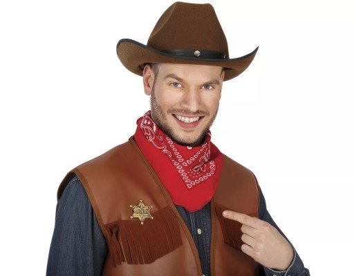 Odznak šerifa so zlatou hviezdou Western Cowboy