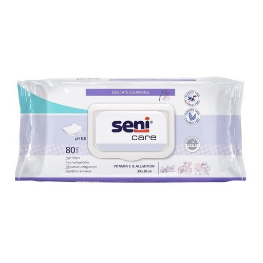 SENI CARE vlhčené telové utierky 80 ks