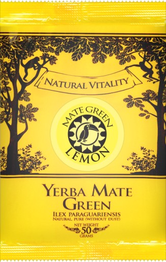 Yerba Mate Green CITRÓN citrón bez prachu 50 g