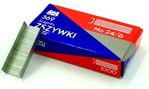 Sponky z pozinkovanej ocele Grand 24/6 1000 ks.