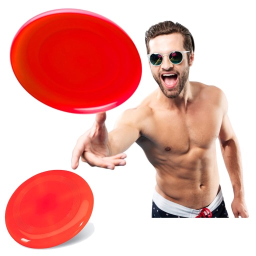 FRISBEE FLYING DISC PLÁŽOVÝ TANIER Červený