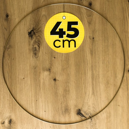 ZLATÝ kovový prsteň na lapač snov, 45 cm