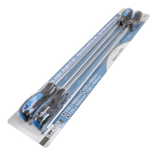 SKRUTKOVAČE SKRUTKOVAČE TORX SADA SKRUTKOVAČOV T15-T30 SUPER DLHÉ