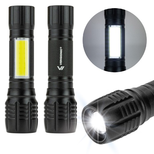VÝKONNÉ TAKTICKÉ DOBÍJACIE SVETLO LED USB PUZDRO