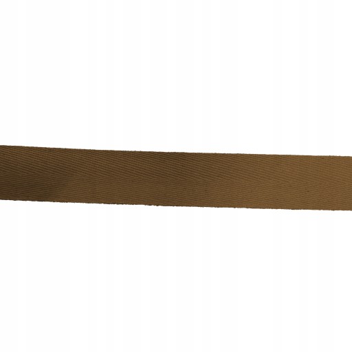 BAVLNENÁ PÁSKA HERRINGBONE 10mm HNEDÁ 1m