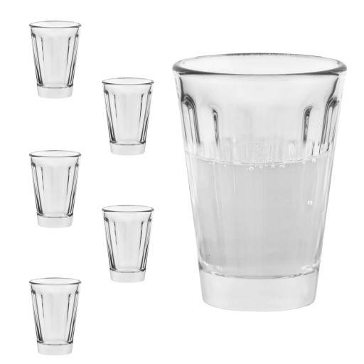 Hustá nízka vodka a panáky, 6x50ml