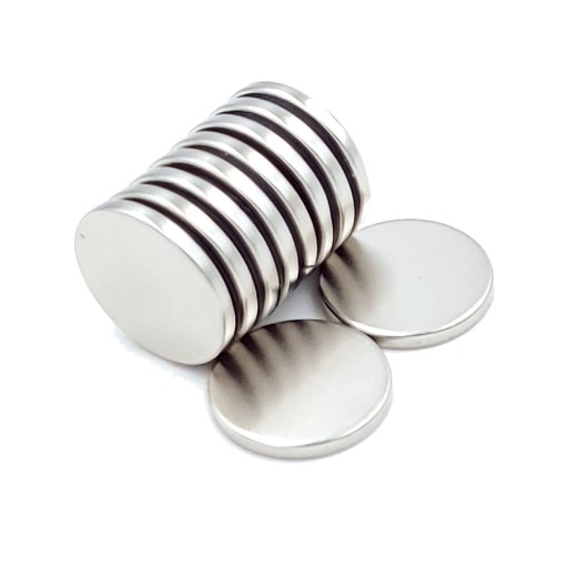 VALEC NEODYMOVÝ MAGNET 17x2 mm, okrúhly, kotúčový, SILNÝ HUNTER - 10 KS