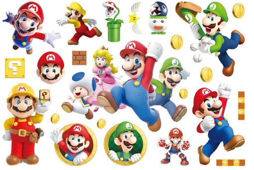 TETOVANIE PRE DETI SUPER MARIO BROS NARODENINY CG259