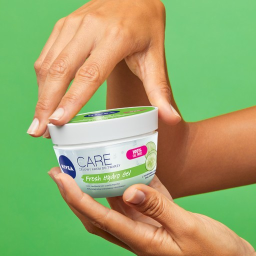 NIVEA Care gélový krém na tvár s uhorkou a kyselinou hyalurónovou 100 ml