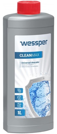 VÝKONNÝ tekutý odstraňovač vodného kameňa 1 l UNIVERZÁLNY VEĽKÝ Wessper pre kávovar - 1000 ml