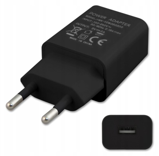 Zásuvný zdroj Nabíjacia kocka pre telefón atď. USB 5V/2A DC